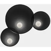 LEDS-C4 Wandlamp Trip, dimbaar, zwart, Woon-/ Eetkamer, Aluminium, Modern, wandlamp