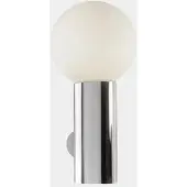 LEDS-C4 Wandlamp Mist, dimbaar, chroom / zilver, Badkamer, metaal, Modern, Wandlamp