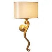 Holländer Wandlamp TROFEO, dimbaar, messing / goud, Woon-/ Eetkamer, metaal, Modern, wandlamp