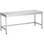 Gastro-Inox RVS werktafel zonder onderblad, 800(l)x600(d)x850(h)mm