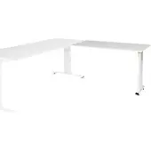 Schaffenburg Linesto Plus Bureau-uitbreiding Rechthoekig T-Voet 1.200 (B) x 600 (D) x 655 (H) mm Melamine