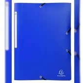 Exacompta 3-Flap map 55812E Donkerblauw Polypropyleen 24 x 32 cm 50 Stuks