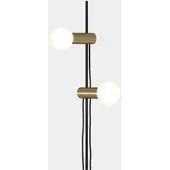 LEDS-C4 Design vloerlamp Nude Double, zwart, Woon-/ Eetkamer, Aluminium, Design, vloerlamp