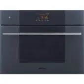 Smeg Steam100 Pro Galileo Oven Oven , Linea, 45 cm, Combi-stoom, Neptune Grey, A++, Vapor Clean