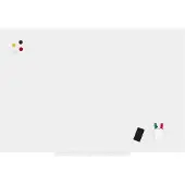 Rocada Whiteboard 6421R (b x h) 150 cm x 100 cm Wit (RAL 9003) Kunststof coating Incl. opbergbakje, Horizontaal- of verticaalformaat