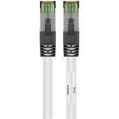 Goobay Premium S/FTP CAT8.1 40 Gigabit netwerkkabel / wit - LSZH - 2 meter