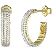GUESS Oorbellen 'Essenza' goud / transparant