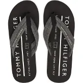 Tommy Hilfiger Flip Flops Chambray Zwart
