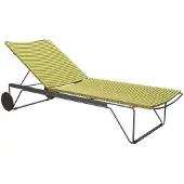 Houe Ligbed Click Adjustable Chaise Longue Lemon Zest