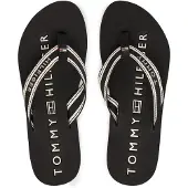 Tommy Hilfiger Teenslipper zwart / wit