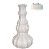 Ideas 4 Seasons Vaas Delphi Ø10,3xH20cm crème zand crème Keramiek Vaas