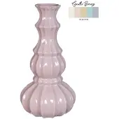 Ideas 4 Seasons Vaas Delphi Ø10,3xH20cm zachtroze roze Keramiek Vaas