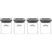 Kilner FRESH kruidenpotjes Helder-grijs, 4-pack, 160 ml