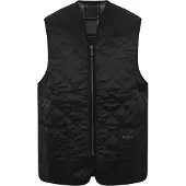 Barbour Bodywarmer Men Quilted Waistcoat/Zip-In Liner Black Modern-Maat 36