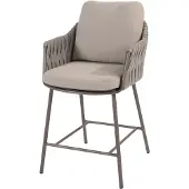4 Seasons Outdoor High Dining Tuinstoel Cannes Terre 4SO Kussens Hoog Stoel Buiten