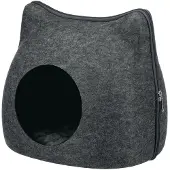 Trixie relax iglo kat vilt grijs - 38x37x35 cm