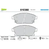Valeo 610360 Remblokken