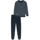 Schiesser Pyjama Men 182196 Comfort Essentials Night Blue (Extra Short)-M