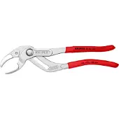 Knipex Sifon- en Connectorentang | 250 mm Lengte | Anti-Slip | Kunststof Bekleed | Verchroomd - 81 03 250 SB