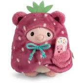 Nici knuffel mymochi Hase Pibu pluche 8 cm met softeis sleutelhanger.