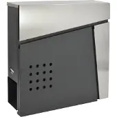 AWTOOLS AW75051 - Brievenbus - Gegalvaniseerd Staal - 370x370x105mm - Moderne Stijl