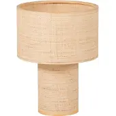 Woood Syro Tafellamp Ø 42 CM - Raffia - Naturel - 55x42x42
