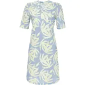 Ringella Blauw flora nachthemd | Maat 48