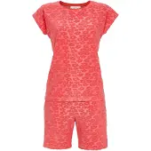 Ringella Zachte badstof shortama rood | Maat 44