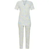 Ringella pyjama blauw aderpatroon | Maat 38
