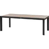Hespéride Tuintafel voor 8 personen van aluminium met houtlook ÉVASION