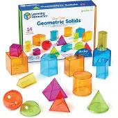 Learning Resources View-Thru Geometric Solids (Set van 14) - 3+