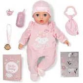 Baby Born pop 43cm interactief - realistische babypop speelgoed.
