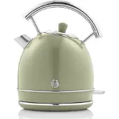 Swan Retro Elektrische Waterkoker, 1,8 Liter, Vintage Design, Automatische Uitschakeling