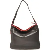 Berba Schoudertas Soft Zwart-Rood