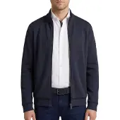 Bugatti vest donkerblauw effen rits