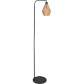 Steinhauer Vloerlamp Ropex met rotan kap
