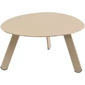 Lesli Living Tiki - Bijzettafel 55x46x28 cm - Ovaal - Taupe