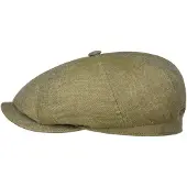 Stetson Hatteras 8 Panel Linnen Flat Cap by