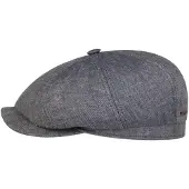 Stetson Hatteras 8 Panel Linnen Flat Cap by