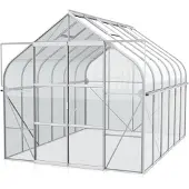 Pergart Kweekkas Diana 8300 - Veiligheidsglas 3mm - Aluminium - 264x321x255cm