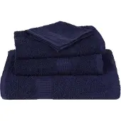 vidaXL Saunahanddoeken FROGN 4 st 80x200 cm 360 g/m² marineblauw