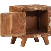 vidaXL Nachtkastje 40x32x46 cm massief gerecycled hout