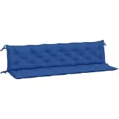 vidaXL Tuinbankkussens 2 st 200x50x7 cm oxford stof blauw