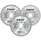Trend cirkelzaagbladen set 190x30x2,6mm (3 Stuks)