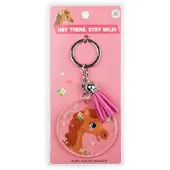 Paper Dreams Sleutelhanger met kwastje | Acryl sleutelhanger - Paard