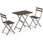 Emu Arc en Ciel balkonset - 2 stoelen + 1 tafel gepoedercoat staal