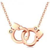 Cilla Jewels ketting Rosegoudkleurig Handcuff Pendant