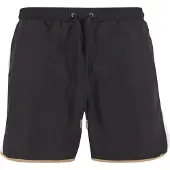 Urban Classics Zwemshorts donkerbeige / zwart / wit