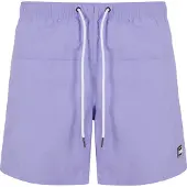 Urban Classics Zwemshorts lavendel / zwart / wit