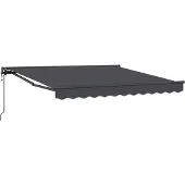 vidaXL Zonnescherm Frame Antraciet 350 x 250 cm